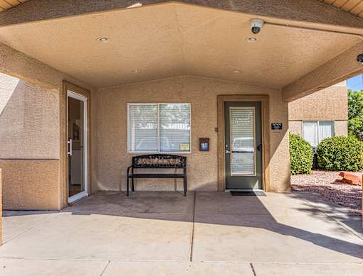 The office entry way.
