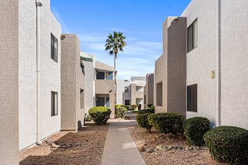Building Exterior walkway.