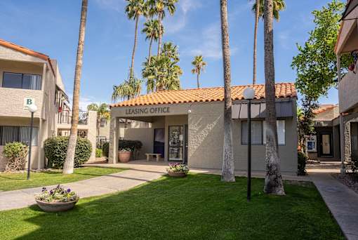 A leasing office at Sunflower Village Apartments.