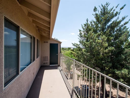 Private Apartment Balcony at Rio Verde Apartments, Cottonwood, Arizona