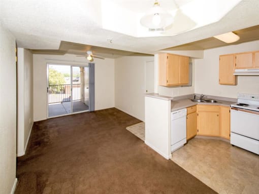 Living Area With Kitchen at Sagewood Apartments, Arizona, 86326