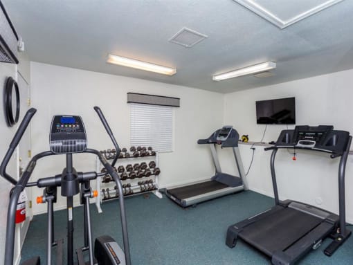 Cardio Machines In Gym at Sagewood Apartments, Cottonwood, AZ, 86326