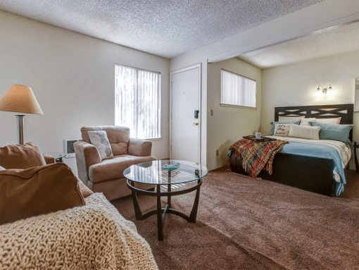 Spacious Bedrooms at Pine View Village Apartments, Flagstaff, Arizona