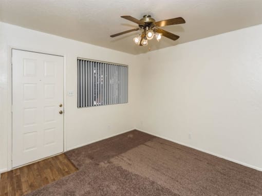 Lighted Ceiling Fan at University Square Apartments, Flagstaff