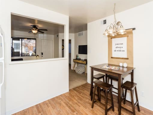 Elegant Dining Space at University Square Apartments, Arizona