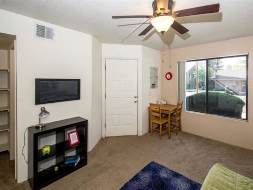 Modern Living Room at Woodlands Village Apartments, Flagstaff, 86001