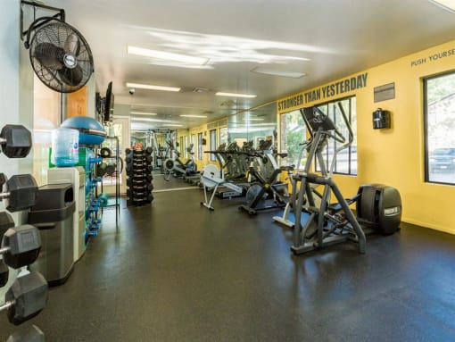 Fitness Center at Woodlands Village Apartments, Flagstaff