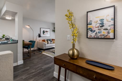 the heights on capitol hill apartments living room and dining room