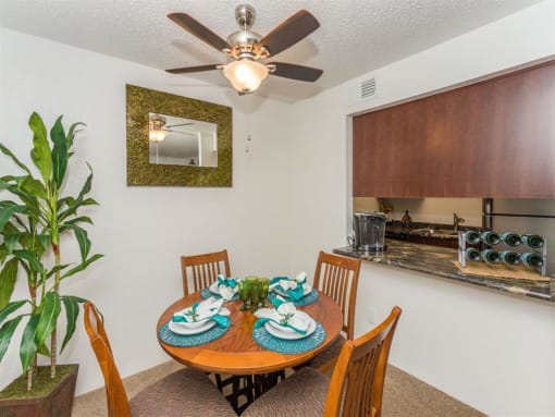 Contemporary Dining Room at Butterfield Apartments, Flagstaff, AZ, 86004