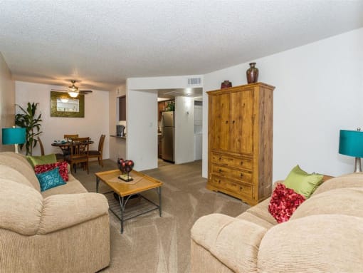 Modern Living Room at Butterfield Apartments, Flagstaff, AZ 86004