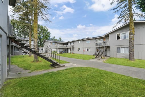 our apartments offer a spacious living room with a fireplace