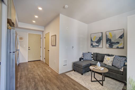 Living room at The Hub, Lacey