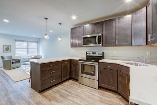 Renovated Kitchen at Nu-Horizons, Copiague, NY 11726