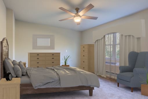 Renovated Bedroom at Nu-Horizons, Copiague, NY 11726