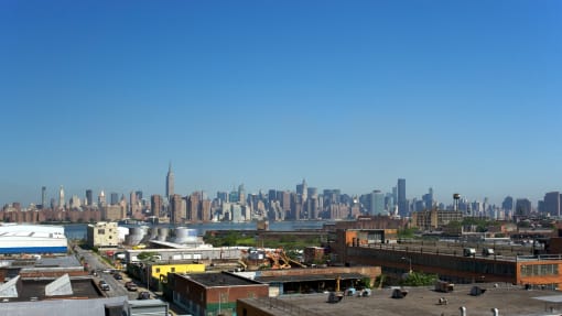 Panoramic View Of City at 34 Berry, New York
