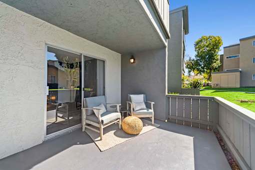 Apartment Patio at Hendrix Apartments, California, 92026
