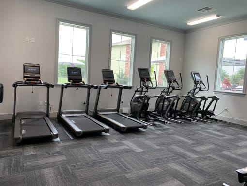 Fitness Center with Cardio Equipment at Canebrake Apartment Homes, Shreveport, 71115