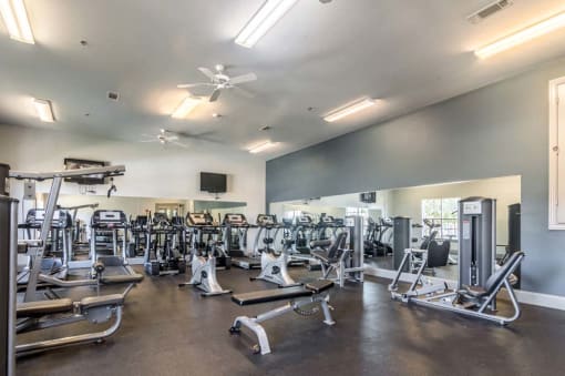 State of the Art Fitness Center at The Madison of Tyler Apartment Homes, Texas