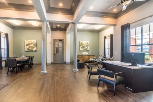Leasing Office Interior at The Madison of Tyler Apartment Homes, Tyler, Texas