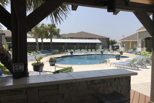 Gazebo with Pool View at Canebrake Apartment Homes, Shreveport, Louisiana