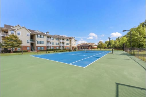 Resort Style Tennis Court at The Madison of Tyler Apartment Homes, Texas