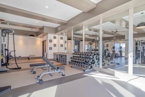 Fitness Center With Updated Equipment at Alta Depot, Smyrna, TN
