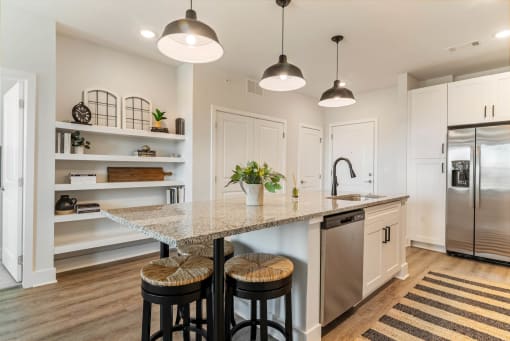 Gourmet Kitchen With Island at Alta Farms at Cane Ridge, Antioch