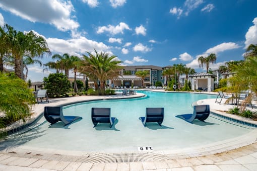 Pool Lounge at Horizon West, Winter Garden, Florida