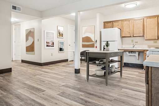 Spacious Kitchen at Hilldale Apartments, Memphis, Tennessee