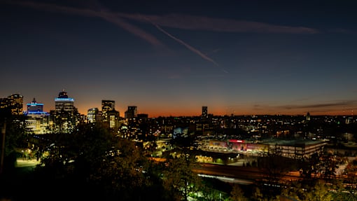 Night View at Adams Edge Apartments, Cincinnati, Ohio