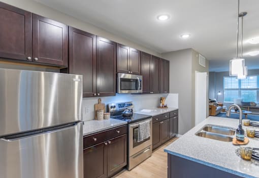 Elegant Kitchen at Liberty Flats Apartments, Ohio