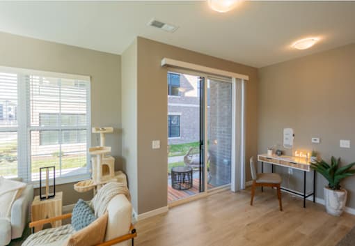 Luxury Living Room at Liberty Flats Apartments, Liberty Township, 45069