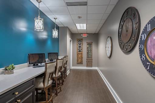 Business Center With Computers at Renaissance at the Power Building, Ohio