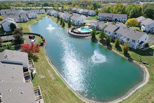 Large body of water at College Park, Columbus, Ohio