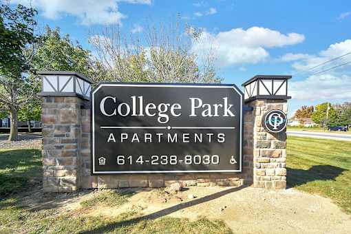 Property signage at College Park, Columbus, 43209