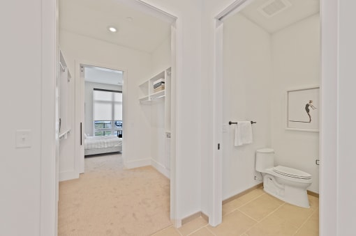 Bathroom with a toilet and a sink at Four23/Hoge, Cincinnati, OH, 45226