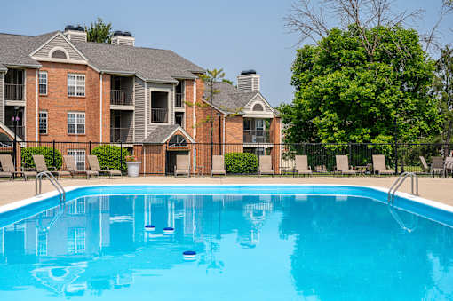 Large pool in front of our building at Indian Lookout, West Carrollton, 45449