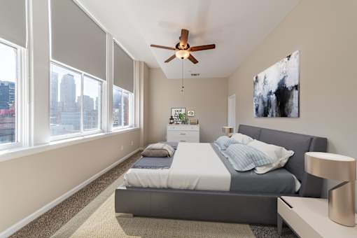 Luxurious Bedroom at Renaissance at the Power Building, Cincinnati