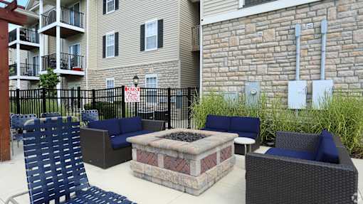 Outdoor Firepit Patio at Prescott Place, Columbus, 43235