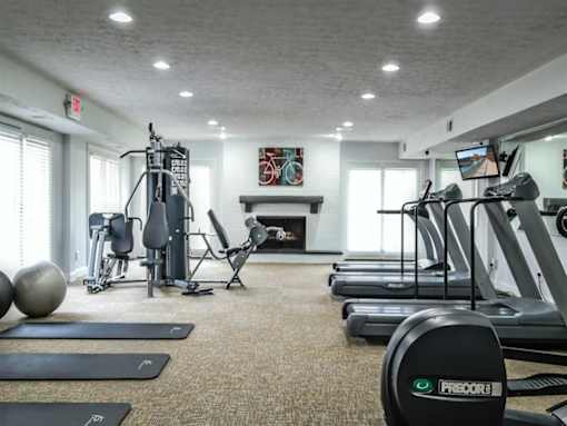 Fitness Center With Updated Equipment at Lawrence Landing, Indianapolis, 46226
