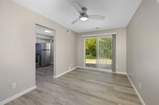 Wood Floor Living Room at Finneytown Apartments and Townhomes, Ohio