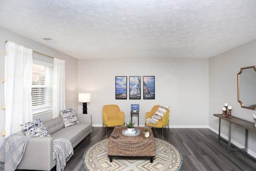 Living Room at Spinnaker Court, Indianapolis, IN