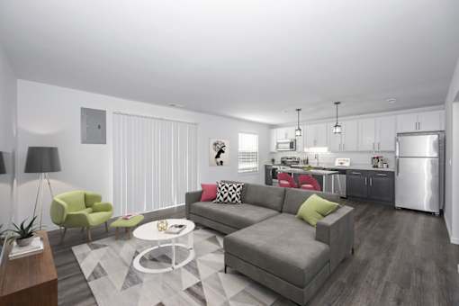 Living And Kitchen at Ten31, Ohio
