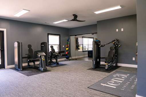 a gym with weights and cardio equipment at Ten31, Dayton, OH, 45458