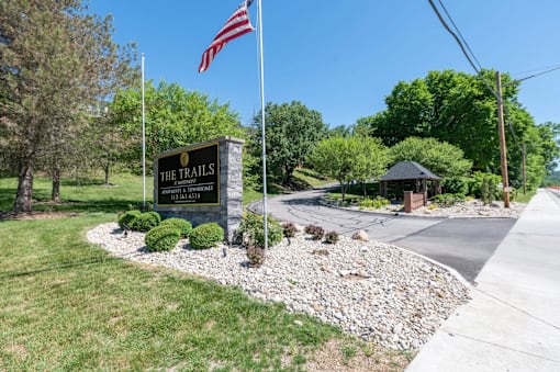 Classic property signage at Trails at Mariemont, Ohio