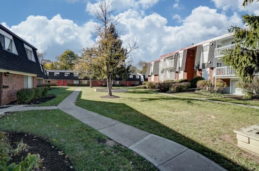 Lush Green Outdoor at Finneytown Apartments and Townhomes, Cincinnati, OH