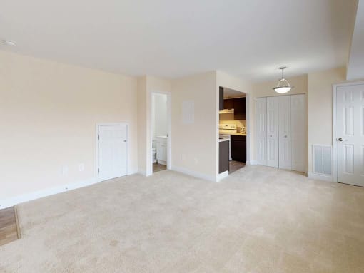 Large room with opportunity for modern furniture placement at Gainsborough Court Apartments, Virginia, 22030