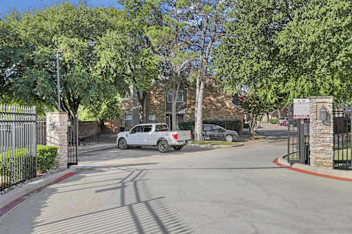 Property gate entrance