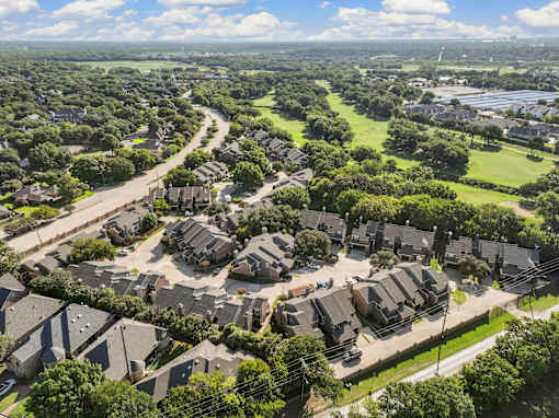 Arial view of property