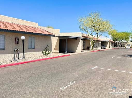 A sunny day at the Calcap properties with a clear blue sky.